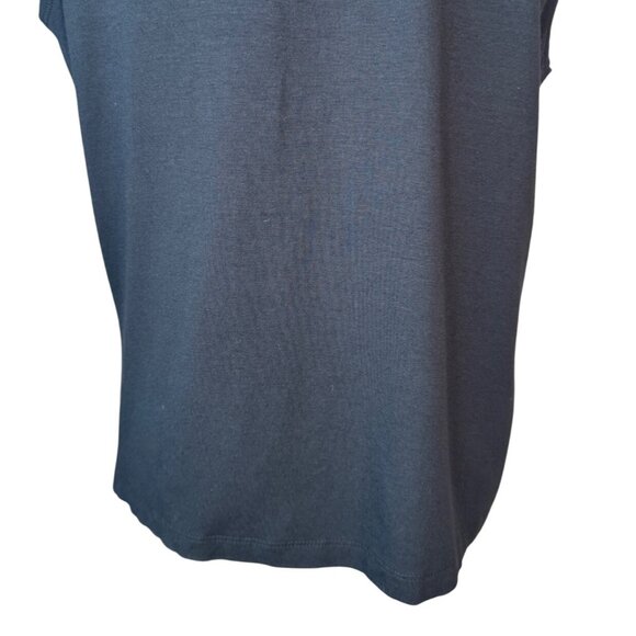 Talbots Black 8 Petite Lace-Trim V-Neck Sleeveless Top - Picture 8 of 8